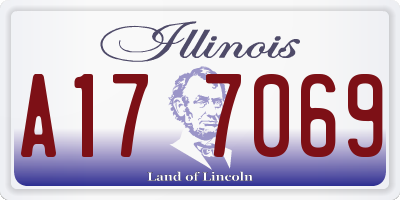 IL license plate A177069