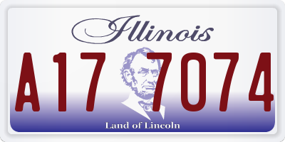 IL license plate A177074