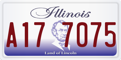 IL license plate A177075