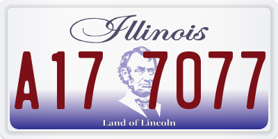 IL license plate A177077