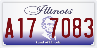 IL license plate A177083