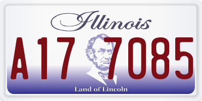 IL license plate A177085