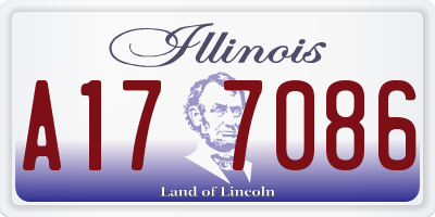 IL license plate A177086