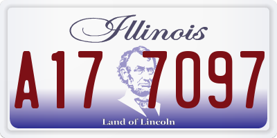 IL license plate A177097