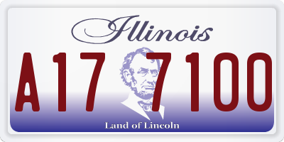IL license plate A177100