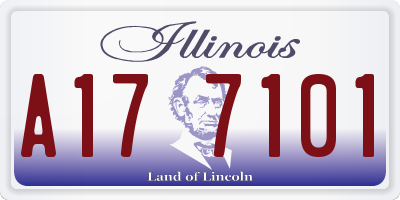 IL license plate A177101