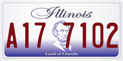 IL license plate A177102