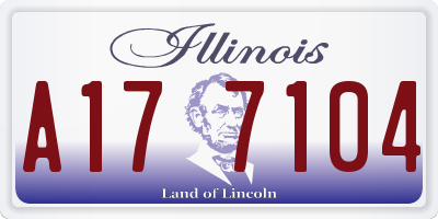 IL license plate A177104