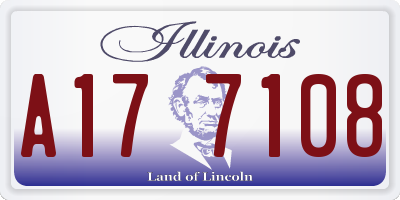 IL license plate A177108