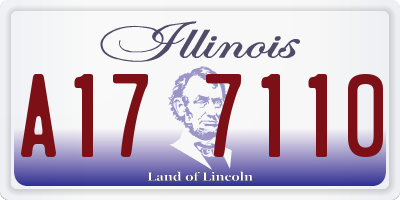 IL license plate A177110