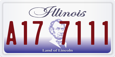 IL license plate A177111