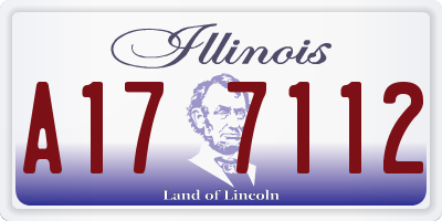 IL license plate A177112