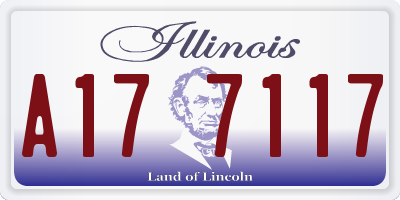 IL license plate A177117