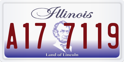 IL license plate A177119