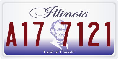 IL license plate A177121