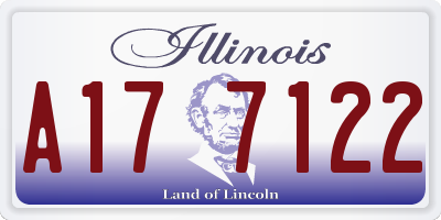 IL license plate A177122