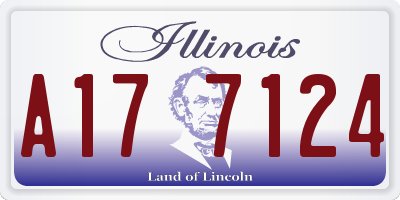 IL license plate A177124