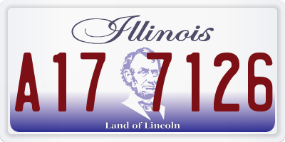 IL license plate A177126