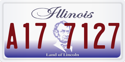 IL license plate A177127