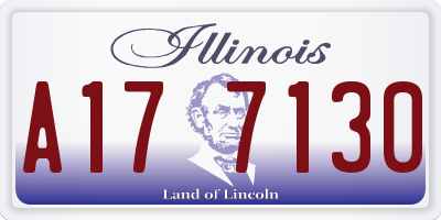IL license plate A177130