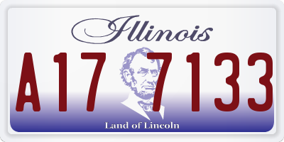 IL license plate A177133