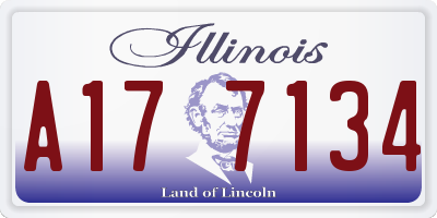 IL license plate A177134