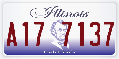 IL license plate A177137