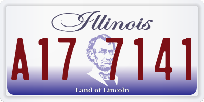 IL license plate A177141