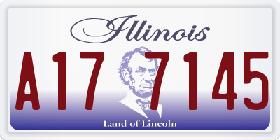 IL license plate A177145