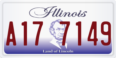 IL license plate A177149