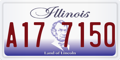 IL license plate A177150