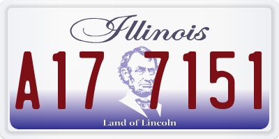 IL license plate A177151