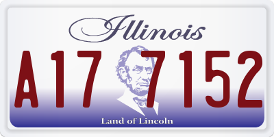 IL license plate A177152