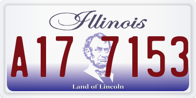 IL license plate A177153