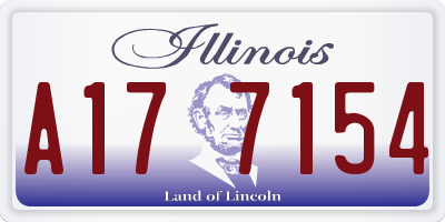 IL license plate A177154