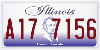 IL license plate A177156