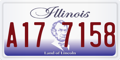 IL license plate A177158