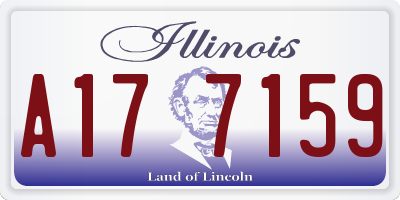 IL license plate A177159