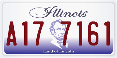 IL license plate A177161