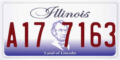 IL license plate A177163