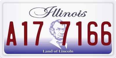 IL license plate A177166