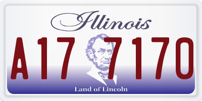 IL license plate A177170