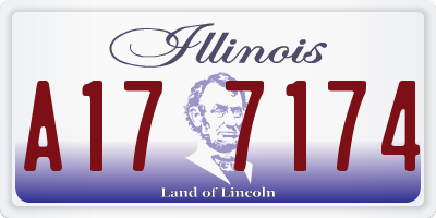 IL license plate A177174