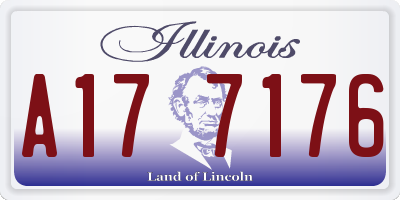 IL license plate A177176