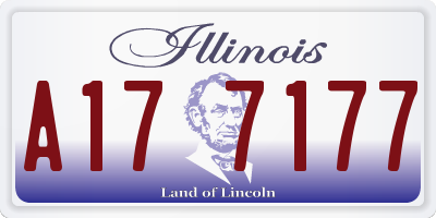 IL license plate A177177