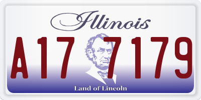 IL license plate A177179