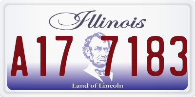 IL license plate A177183