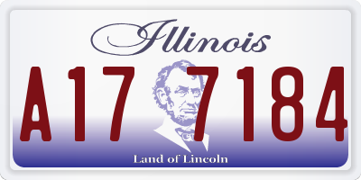 IL license plate A177184