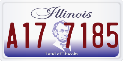 IL license plate A177185