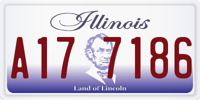 IL license plate A177186
